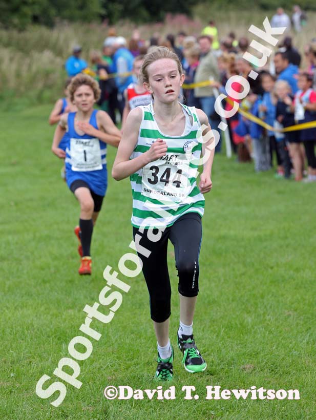 The under-13s girls winner.